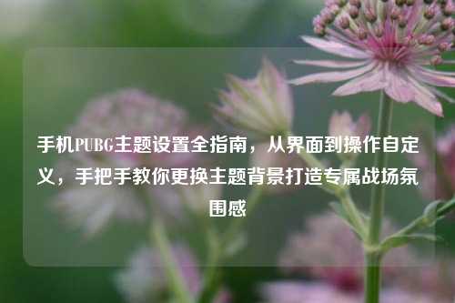 手机PUBG主题设置全指南，从界面到操作自定义，手把手教你更换主题背景打造专属战场氛围感