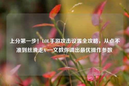 上分第一步!LOL手游攻击设置全攻略,从点不准到丝滑走A 一文教你调出最优操作参数