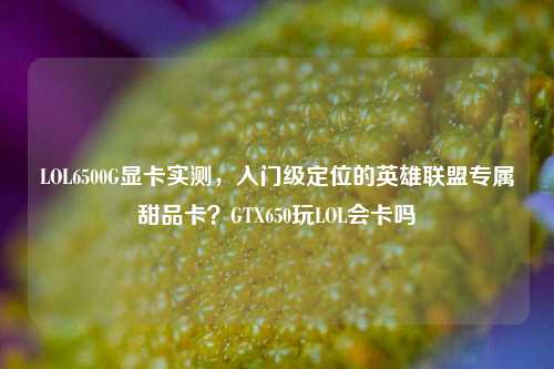 LOL6500G显卡实测，入门级定位的英雄联盟专属甜品卡？GTX650玩LOL会卡吗