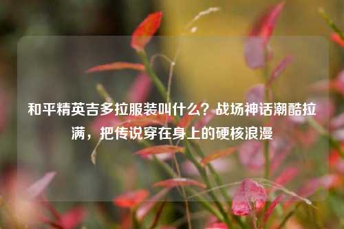 和平精英吉多拉服装叫什么？战场神话潮酷拉满，把传说穿在身上的硬核浪漫