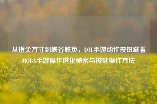 从指尖方寸到峡谷胜负，LOL手游动作按钮藏着MOBA手游操作进化秘密与按键操作方法