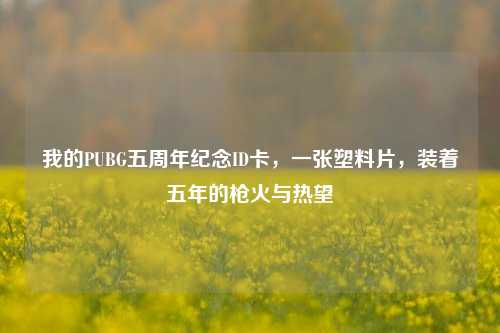 我的PUBG五周年纪念ID卡，一张塑料片，装着五年的枪火与热望