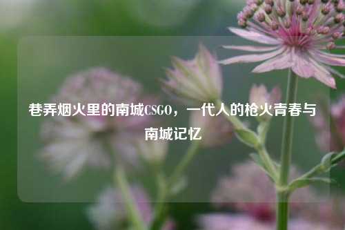 巷弄烟火里的南城CSGO，一代人的枪火青春与南城记忆