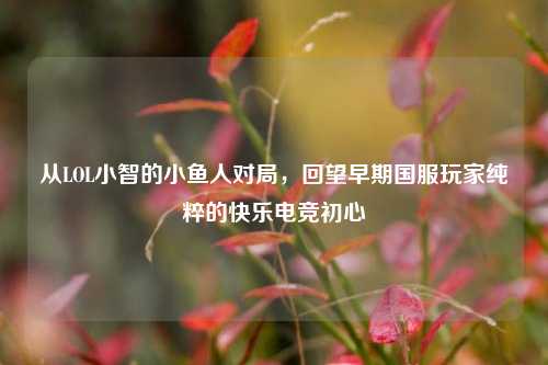 从LOL小智的小鱼人对局，回望早期国服玩家纯粹的快乐电竞初心