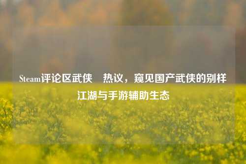 Steam评论区武侠乿热议，窥见国产武侠的别样江湖与手游辅助生态