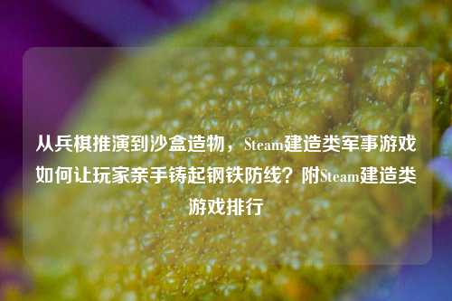 从兵棋推演到沙盒造物，Steam建造类军事游戏如何让玩家亲手铸起钢铁防线？附Steam建造类游戏排行