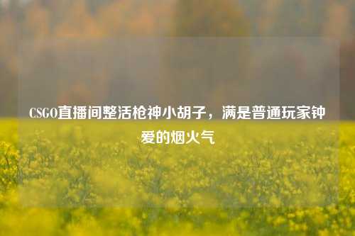 CSGO直播间整活枪神小胡子，满是普通玩家钟爱的烟火气