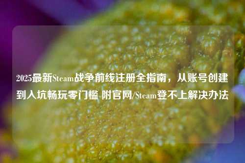 2025最新Steam战争前线注册全指南，从账号创建到入坑畅玩零门槛 附官网/Steam登不上解决办法