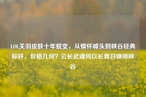 LOL关羽皮肤十年蜕变,从情怀噱头到峡谷经典标杆,价格几何?云长武魂何以长青召唤师峡谷