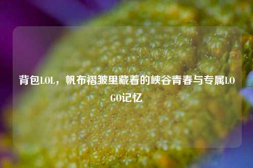 背包LOL，帆布褶皱里藏着的峡谷青春与专属LOGO记忆