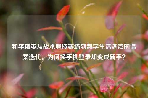 和平精英从战术竞技赛场到数字生活港湾的温柔迭代，为何换手机登录却变成新手？