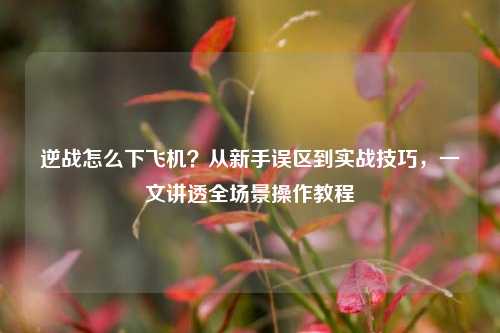 逆战怎么下飞机?从新手误区到实战技巧,一文讲透全场景操作教程