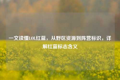一文读懂LOL红蓝，从野区资源到阵营标识，详解红蓝标志含义