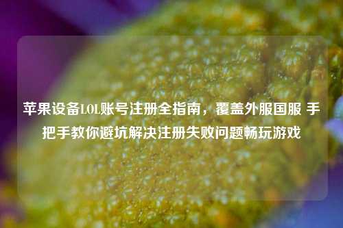 苹果设备LOL账号注册全指南，覆盖外服国服 手把手教你避坑解决注册失败问题畅玩游戏