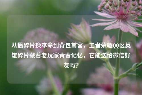 从攒碎片换本命到背包常客，王者荣耀QQ区英雄碎片藏着老玩家青春记忆，它能送给微信好友吗？