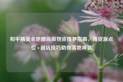 和平精英全地图高级物资搜罗指南，高资源点位+避坑技巧助你落地神装