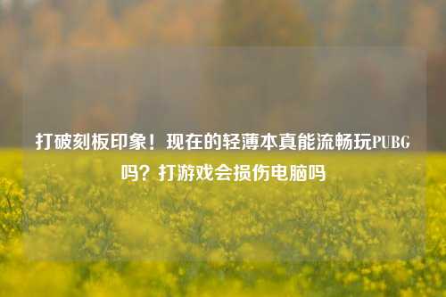 打破刻板印象！现在的轻薄本真能流畅玩PUBG吗？打游戏会损伤电脑吗
