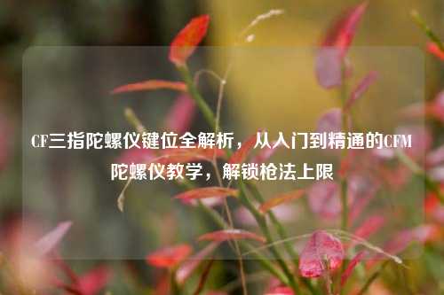 CF三指陀螺仪键位全解析，从入门到精通的CFM陀螺仪教学，解锁枪法上限