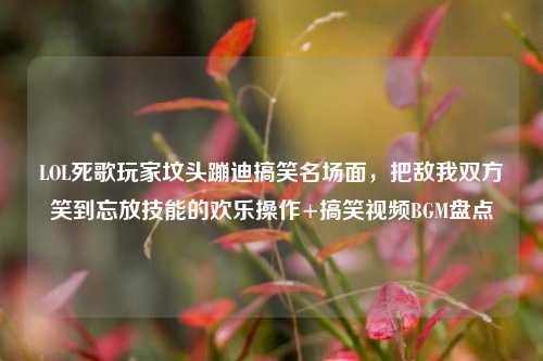 LOL死歌玩家坟头蹦迪搞笑名场面，把敌我双方笑到忘放技能的欢乐操作+搞笑视频BGM盘点