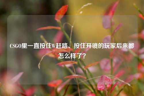 CSGO里一直按住W赶路、按住开镜的玩家后来都怎么样了？
