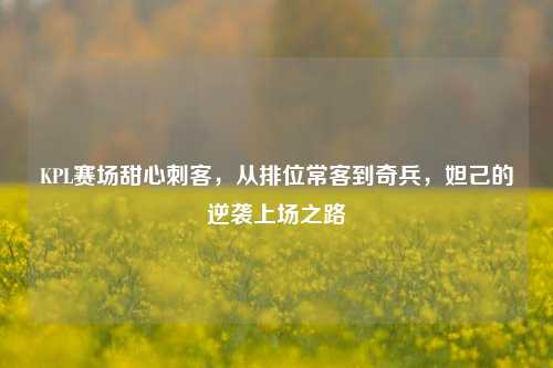 KPL赛场甜心刺客,从排位常客到奇兵,妲己的逆袭上场之路