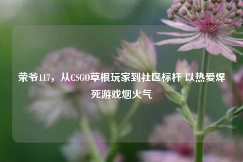 荣爷117，从CSGO草根玩家到社区标杆 以热爱焊死游戏烟火气