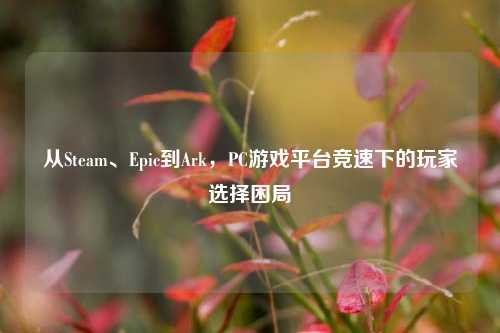 从Steam、Epic到Ark，PC游戏平台竞速下的玩家选择困局