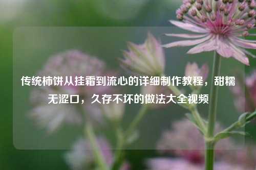 传统柿饼从挂霜到流心的详细制作教程，甜糯无涩口，久存不坏的做法大全视频