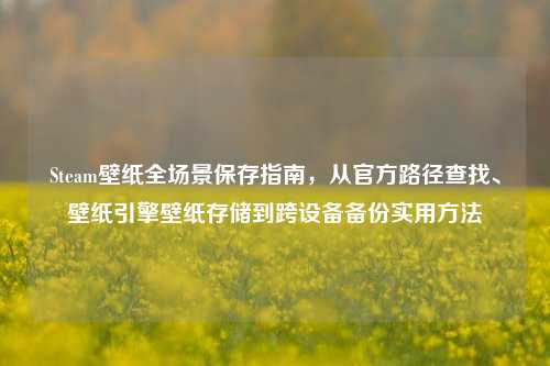 Steam壁纸全场景保存指南，从官方路径查找、壁纸引擎壁纸存储到跨设备备份实用方法