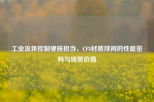 工业流体控制硬核担当,CF8材质球阀的性能密码与场景价值