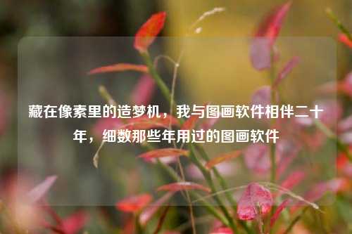藏在像素里的造梦机,我与图画软件相伴二十年,细数那些年用过的图画软件