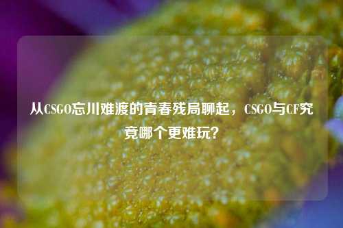 从CSGO忘川难渡的青春残局聊起,CSGO与CF究竟哪个更难玩?