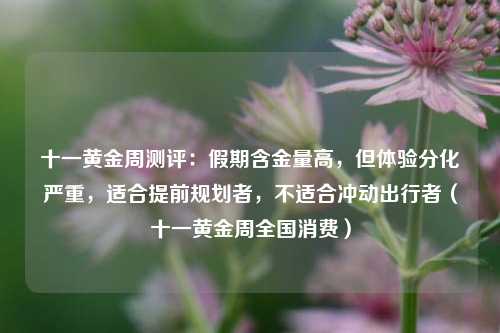 十一黄金周测评：假期含金量高，但体验分化严重，适合提前规划者，不适合冲动出行者（十一黄金周全国消费）