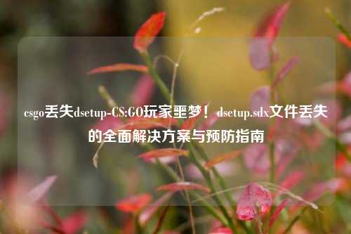 csgo丢失dsetup-CS:GO玩家噩梦！dsetup.sdx文件丢失的全面解决方案与预防指南